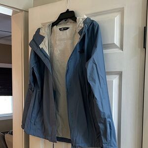 The North Face Women's blue rain coat